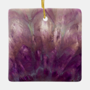 Adorno De Cerámica Primer plano de una amatista morada