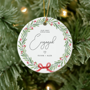 Adorno De Cerámica Primer regalo de Navidad personalizado para compro