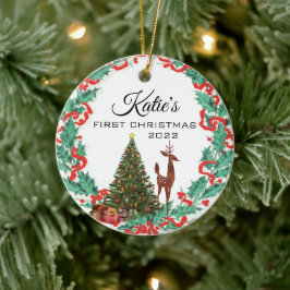 Adorno De Cerámica Primera Navidad