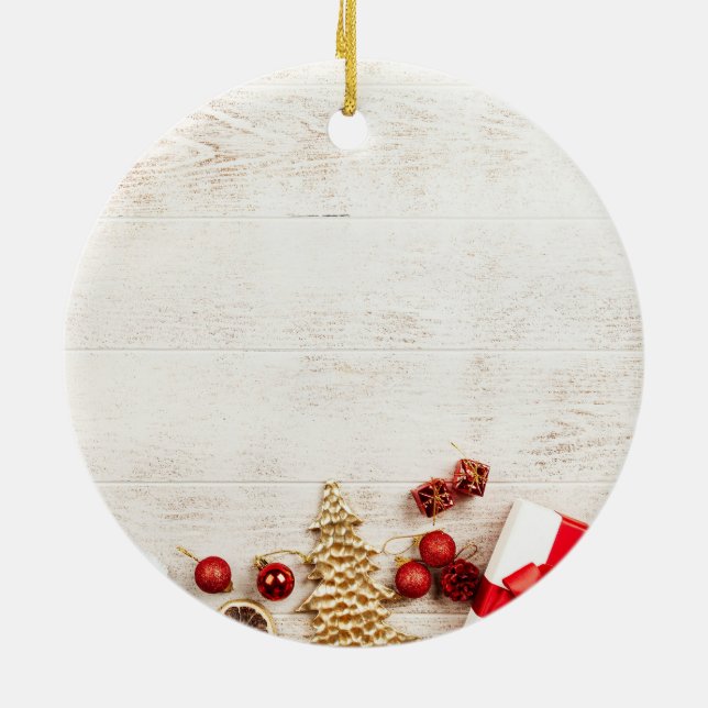 Adorno De Cerámica Primera Navidad como abuelos (Atrás)