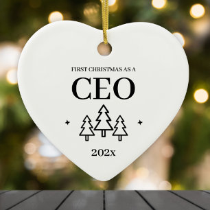 Adorno De Cerámica Primera Navidad como CEO Entreprender