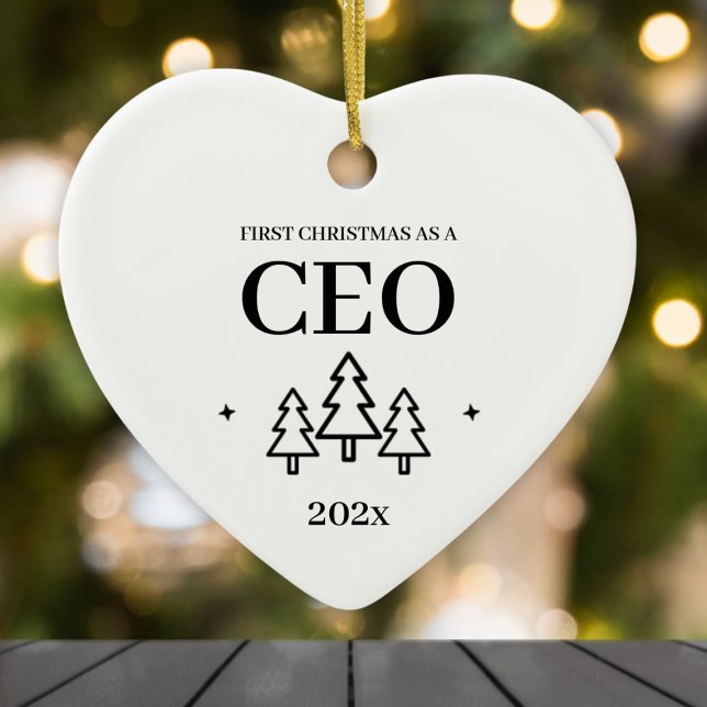Adorno De Cerámica Primera Navidad como CEO Entreprender (First Christmas As CEO Entrepreneur Ceramic Ornament
)