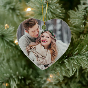 Adorno De Cerámica Primera Navidad como Foto de Boda de Señor y Señor