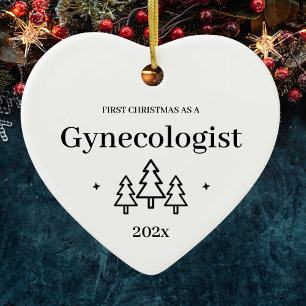 Adorno De Cerámica Primera Navidad como ginecólogo 2026