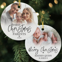 Primera Navidad como Padres Foto del Bebé