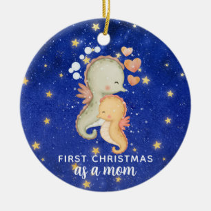 Adorno De Cerámica Primera Navidad como Personalizado de caballitos d