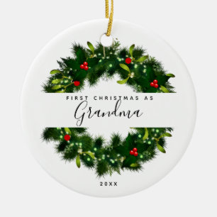 Adorno De Cerámica Primera Navidad como Personalizado de la Primera G