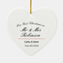 Primera Navidad como Sr. y Sra.