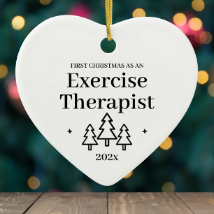 Adorno De Cerámica Primera Navidad como terapeuta de ejercicio