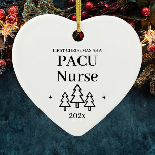 Adorno De Cerámica Primera Navidad de Enfermera Pacu