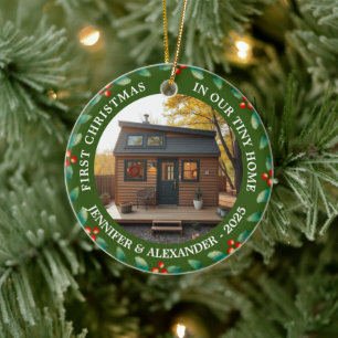 Adorno De Cerámica Primera Navidad en la foto de la casa de nuestra T