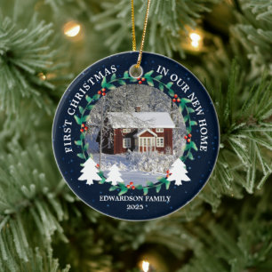 Adorno De Cerámica Primera Navidad en la foto de nuestra nueva casa