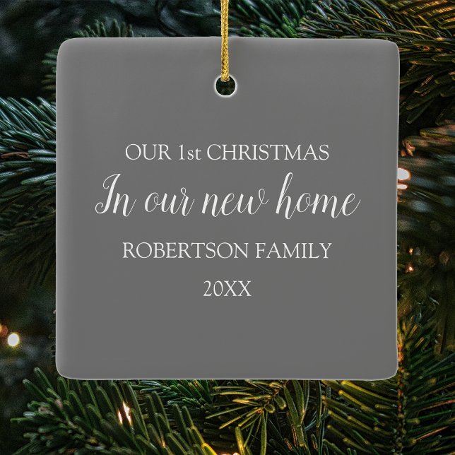 Adorno De Cerámica Primera Navidad en nuestra nueva foto en casa (Subido por el creador)