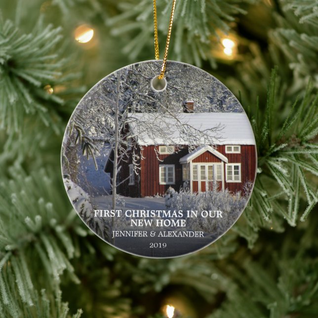 Adorno De Cerámica Primera Navidad en nuestra nueva foto propia en ca (Árbol)
