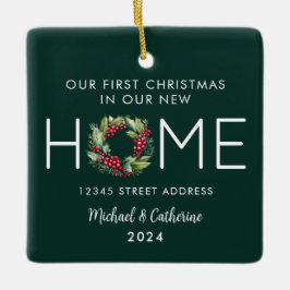 Adorno De Cerámica Primera Navidad en nuestra nueva guirnalda acuátic