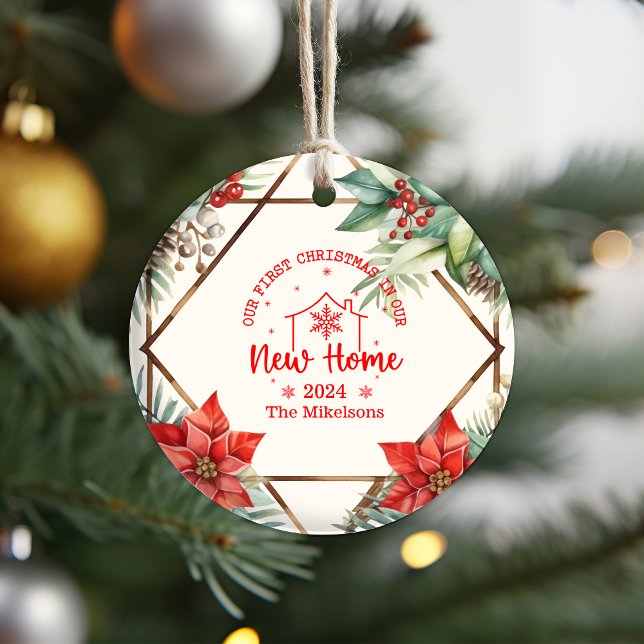 Adorno De Cerámica Primera Navidad En Nuestro Nuevo Entorno Hogar (Subido por el creador)