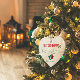 Adorno De Cerámica Primera Navidad en nuestro Personalizable de ornam