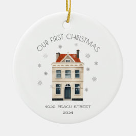 Adorno De Cerámica Primera Navidad en nuevo hogar