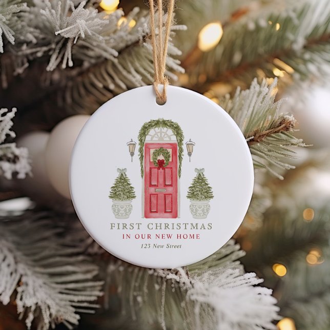 Adorno De Cerámica Primera Navidad en nuevo hogar (Subido por el creador)