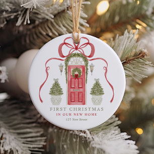 Adorno De Cerámica Primera Navidad en nuevo hogar