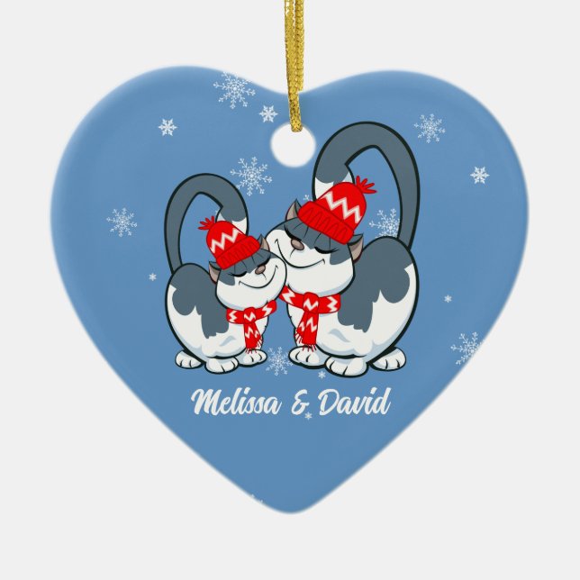 Adorno De Cerámica Primera Navidad Juntos. Navidades personalizados (Frente)