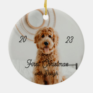 Adorno De Cerámica primera navidad littar snowman