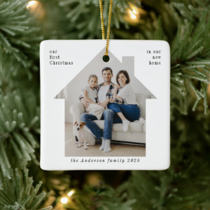 Adorno De Cerámica Primera Navidad minimalista en nuestra nueva foto 