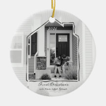 Primera Navidad Nuevo Hogar Arte Línea Casa Foto