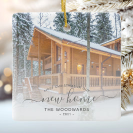 Adorno De Cerámica Primera Navidad Nuevo Personalizado de hogar Foto 