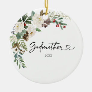 Adorno De Cerámica Primera Navidad personalizada como regalo de la ab