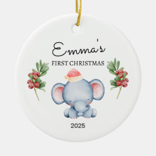Adorno De Cerámica Primera Navidad personalizada del bebé, regalo par
