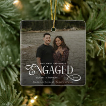 Primera Navidad Prometidos Foto de parejas chic
