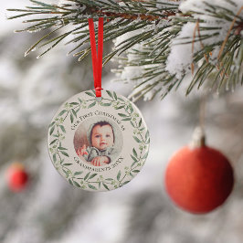 Adorno De Cerámica Primera Navidad rusa como abuelo 2 foto