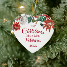 Primera Navidad Sr. y Sra. Flower Wreath