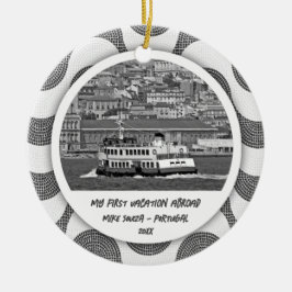 Adorno De Cerámica Primera vacación de olas portuguesas