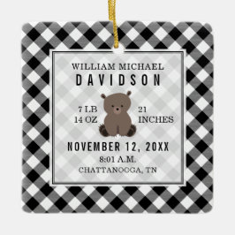 Adorno De Cerámica Primeras estadísticas navideñas de bebés detalles 