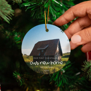 Adorno De Cerámica Primeras Navidades en nuestra nueva casa. Foto