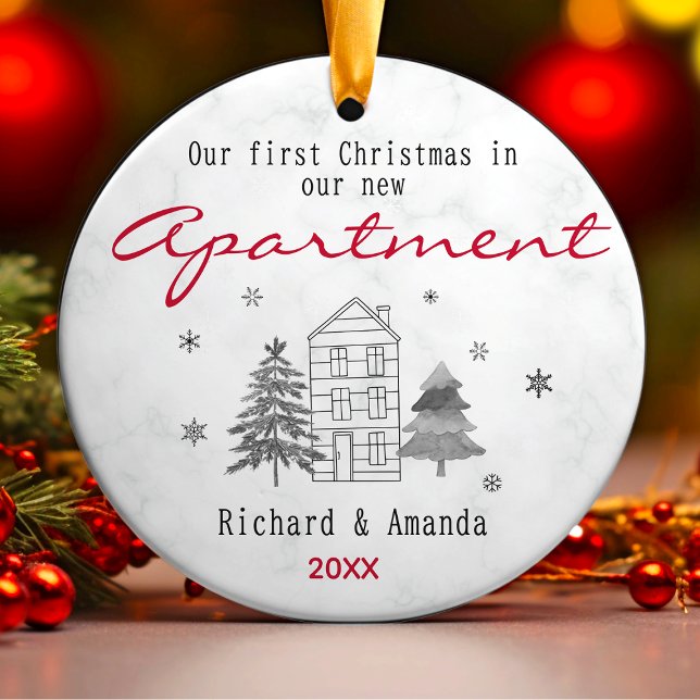Adorno De Cerámica Primeras Navidades en nuestro nuevo apartamento (Subido por el creador)
