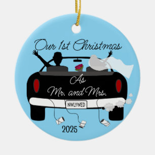 Adorno De Cerámica Primeras novias navideñas