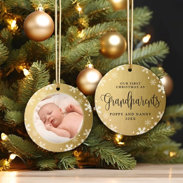 Adorno De Cerámica Primeros abuelos de Navidad, conservador de fotos  (Subido por el creador)