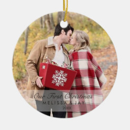 Adorno De Cerámica Primeros días de fiesta cones monograma del