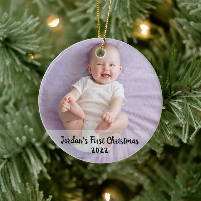 Adorno De Cerámica Primeros navidades de Cute baby (Árbol)