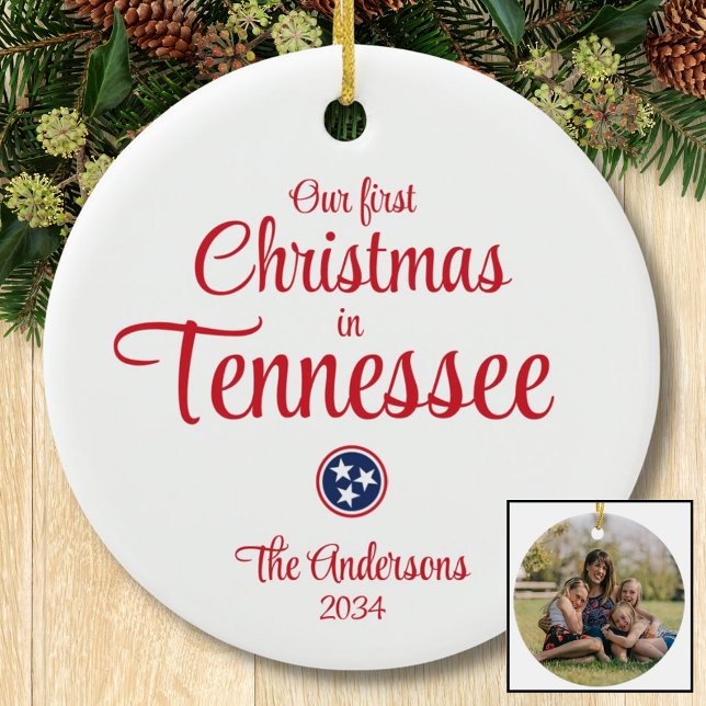 Adorno De Cerámica Primeros Navidades de Tennessee Año Fotográfico Ro (Subido por el creador)