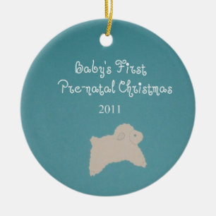 Adorno De Cerámica Primeros Navidades prenatales del bebé 2011