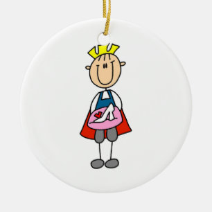 Adorno De Cerámica Prince con zapatilla de cristal