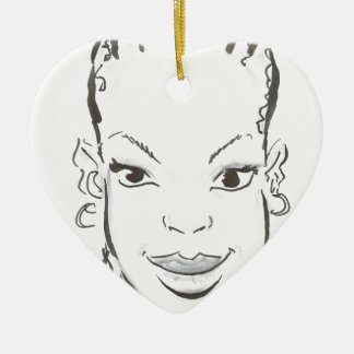 Adorno De Cerámica Princesa africana