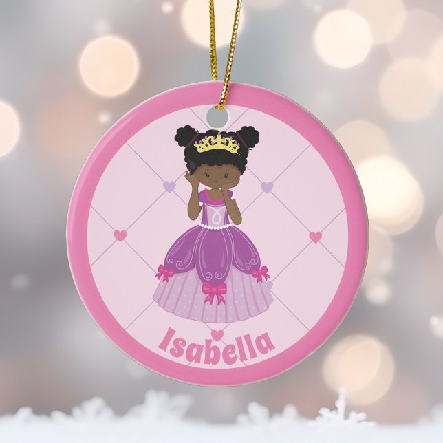 Adorno De Cerámica Princesa africana norteamericana cute Navidades ro (Subido por el creador)