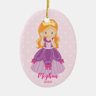 Adorno De Cerámica Princesa bonita Christmas Ornament del jengibre