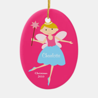 Adorno De Cerámica Princesa de hadas Christmas Ornament