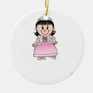 Adorno De Cerámica Princesa Futura - Rosa